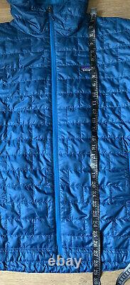 NWT Patagonia Mens Nano Puff Hoody Zip Jacket Large Big Sur Blue $249
