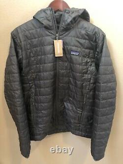 NWT Patagonia Mens Nano Puff Hoody Zip Jacket Medium Forge Grey $249 84222