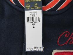 NWT Ralph Lauren Mens LS Fleece Baseball Letterman Football Jacket Sz L NEW $268