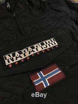 Napapijri rainforest pocket black jacket Size L lightweight summer