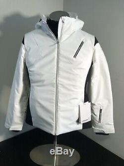 New $325 Womens Sz 12 Spyder Prevail Ski Jacket Thinsulate -White Black 144218