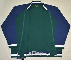 New 3XB 3XL BIG 3X POLO RALPH LAUREN Mens Baseball Jacket Green blue sweatshirt