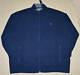 New 5xb 5xl Big 5x Polo Ralph Lauren Mens Track Jacket Cotton Cardigan Navy Blue