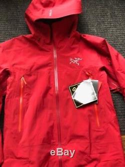 New Arc'teryx Sabre Gore-Tex RECCO Jacket Men's Red Beach XL MSRP $625