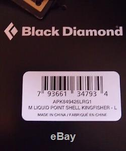New BLACK DIAMOND liquid point jacket goretex mountaineering rain shell mens LG