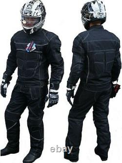 New Biker Outfit Motorcycle Jacket + Trousers Textile Breathable
