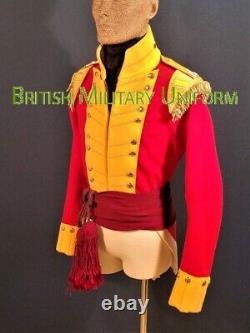 New British 100th Regt of Foot Men's Red Wool Custom Made Jacket Expedited ship