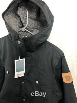 New Fjallraven Greenland Winter Jacket Black Men S M L XL Insulated Sherpa Lined