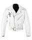 New Guns N´ Roses White Leather Jacket Replica Axl Rose Paradise City