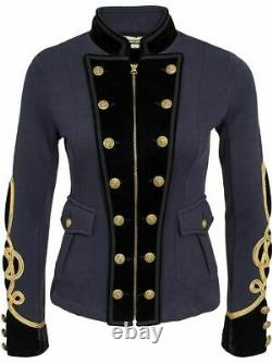 New Grey Ladies Officer's Jacket Wool Coat Braid Jacket
