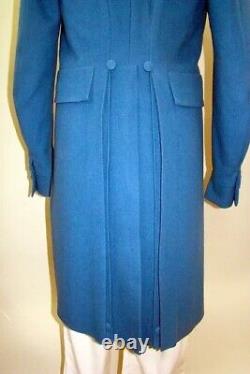 New Men Double Breasted Regency Blue Wool Custom Made Tailcoat Jacket Fast Ship