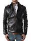 New Men's Genuine Leather Jacket Biker Style Motorcycle Slim Fit Jacket Az005