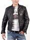 New Men's Genuine Leather Jacket Biker Style Motorcycle Slim Fit Jacket Az045