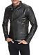 New Men's Genuine Leather Jacket Biker Style Motorcycle Slim Fit Jacket Az066
