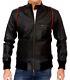 New Men's Genuine Leather Jacket Biker Style Motorcycle Slim Fit Jacket Az295