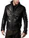 New Men's Genuine Leather Jacket Biker Style Motorcycle Slim Fit Jacket Az338