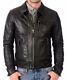 New Men's Genuine Leather Jacket Biker Style Motorcycle Slim Fit Jacket Az404