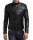New Men's Genuine Leather Jacket Biker Style Motorcycle Slim Fit Jacket Az467