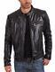 New Men's Genuine Leather Jacket Biker Style Motorcycle Slim Fit Jacket Az531