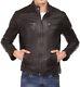 New Men's Genuine Leather Jacket Biker Style Motorcycle Slim Fit Jacket Az542