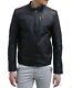 New Men's Genuine Leather Jacket Biker Style Motorcycle Slim Fit Jacket Az643