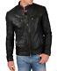New Men's Genuine Leather Jacket Biker Style Motorcycle Slim Fit Jacket Az726