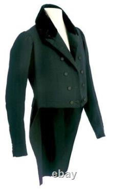 New Men's Green Fripperies and Fob1812- 1815 Tailcoat Wool Expedited Shipping