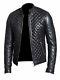 New Men's Leather Jacket Genuine Soft Black Lambskin Slim Fit Motorcycle Jacket