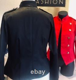 New Military style Jacket Men's Black Hussar Wool Jacket sale Expedited shipping