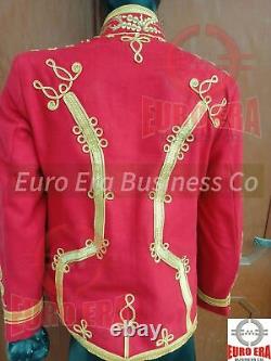 New Napoleonic British General Officer Military Hussars Tunic Pelisse Jacket