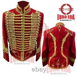 New Napoleonic Hussars Uniform Military Officer Pelisse Tunic Jacket coat