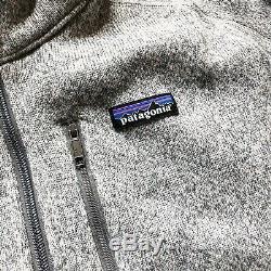 New Patagonia Mens Large L Better Sweater Fleece 1/4 Zip Jacket Pullover Gray