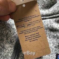 New Patagonia Mens XLarge XL Better Sweater Fleece 1/4 Zip Jacket Pullover Gray