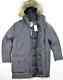 New Timberland Parka Jacket Mens Size L Grey Waterproof Breathable
