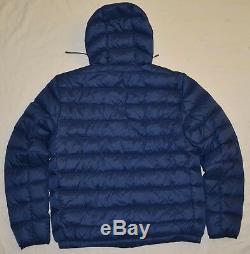 New XL POLO RALPH LAUREN Mens packable puffer down jacket coat Navy blue X-Large
