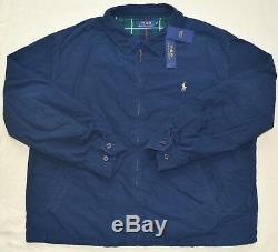 New XXL 2XL POLO RALPH LAUREN Mens Cotton Windbreaker Jacket Spring coat Navy