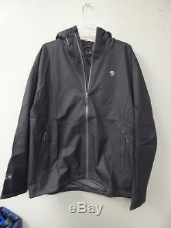 New-men's Mountain Hardwear Finder Rain Jacket-grey- Asst Sizes- Om6489 -$87.50