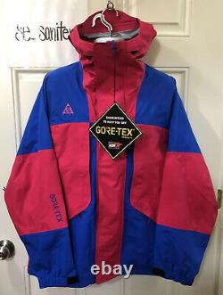 Nike ACG Gore-Tex Jacket Blue Rush Pink BQ3445-666 Men's XL ($500) NWT