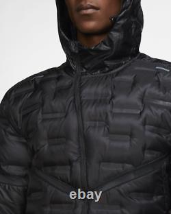 Nike Aeroloft Repel Jacket Men's Reflective Running Packable Black CU7792-010