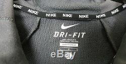 Nike Dri-fit Training Suit Jacket + Pants Grey White New Rare (sz Large Medium)