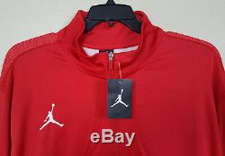 Nike Jordan Dri-fit Basketball Suit Jacket + Pants Red White New (size 4xlt 4xl)