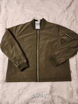 Nike Mens Sportswear Style Lined Bomber Jacket DD4714-326 Rough Green Sz XL NEW