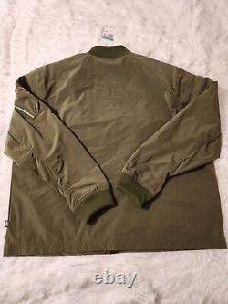 Nike Mens Sportswear Style Lined Bomber Jacket DD4714-326 Rough Green Sz XL NEW