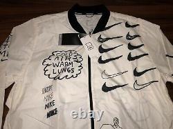 Nike Nathan Bell Mens Printed Running Jacket AJ7759-133 Size Large