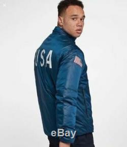 Nike NikeLab Team USA Winter Olympic Jacket 916645-474 Summit Blue Mens Size XXL