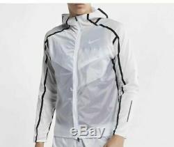 Nike Tech Pack Running Jacket White/Black AQ6711-100 Size Small