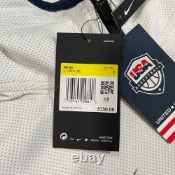 Nike Therma Flex USA Basketball Olympic Warmup Jacket AT4879 100 Wht Mens SMALL