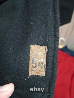 Old Navy Mens Black Large Wool Jacket coat 1994 has orginal store brown ticket