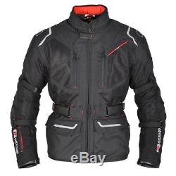 Oxford Mondial 1.0 Men's Long Waterproof Motorcycle Textile Jacket Black SALE