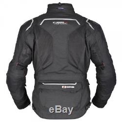 Oxford Mondial 1.0 Men's Long Waterproof Motorcycle Textile Jacket Black SALE